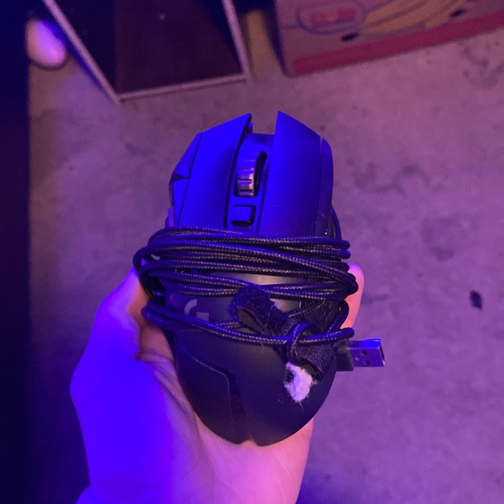 Logitech G502, still works like brand new, wasn’t used for even a month hardly.